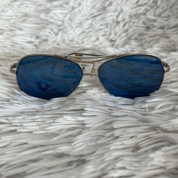 TRUE RELIGION Unisex Aviator sunglasses TRU4005SJ560SLV blue main image 6